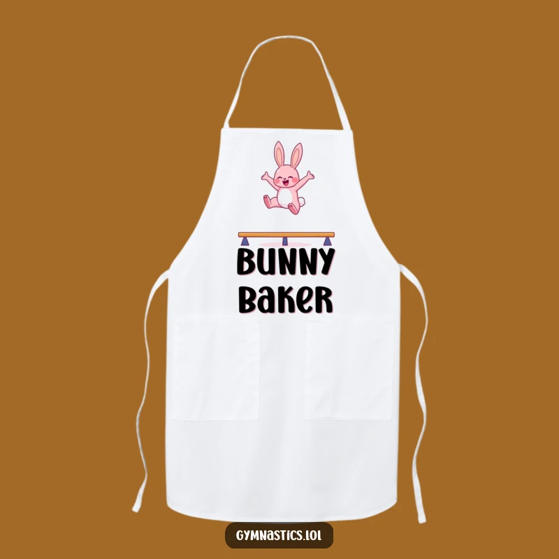 Funny Bunny Balance Beam Apron: Cook with Hilarious Athletic Flair