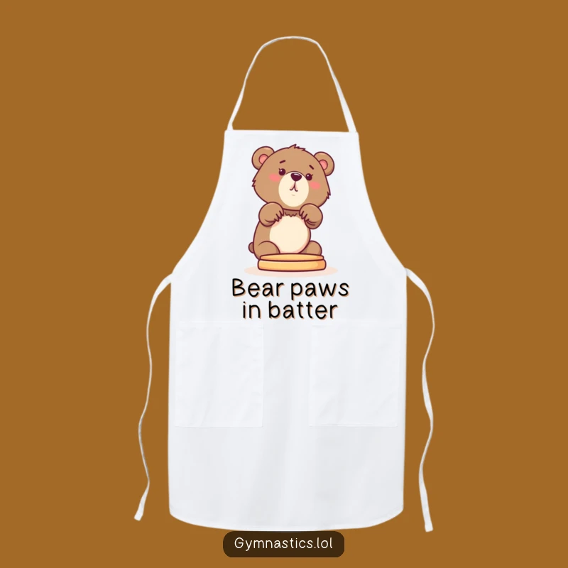 Funny Bear Cub Apron: Cook with Confidence and Comedy Funny Gift