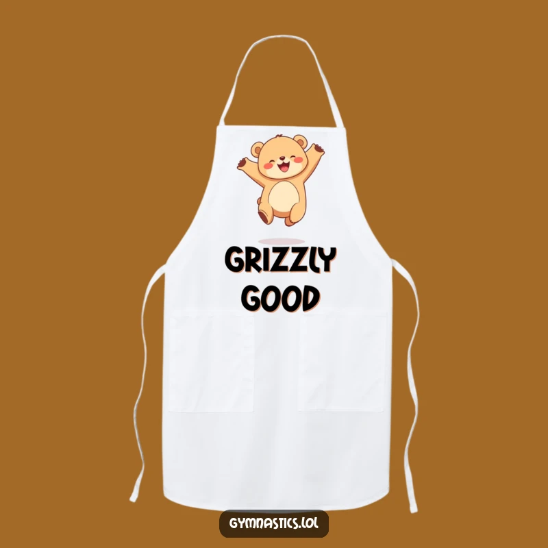 Funny Bear Cub Apron: Joyful Cub's Kitchen Wear