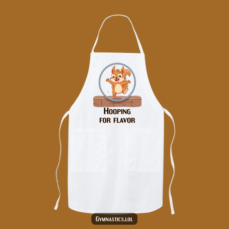 Funny Squirrel Hoop Apron - Hilarious Kitchen Performance Gift