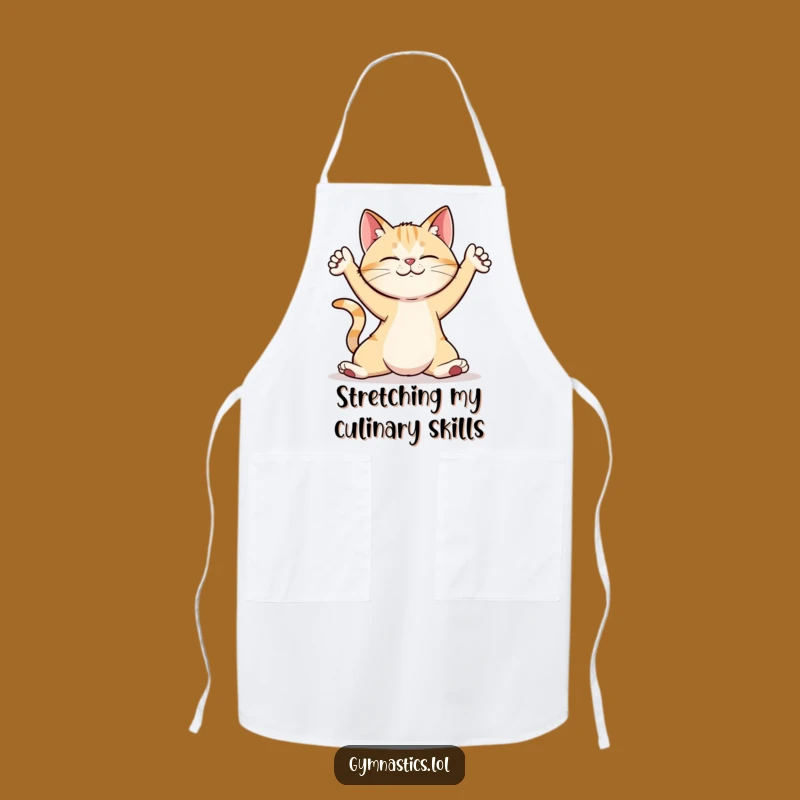 Funny Cat Yoga Pose Apron: Cook and Stretch with This Hilarious Kitchenwear