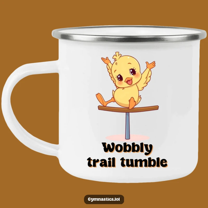 Funny Duckling Camping Mug: Giddy Tumbler's Balance Beam for Outdoor Fun