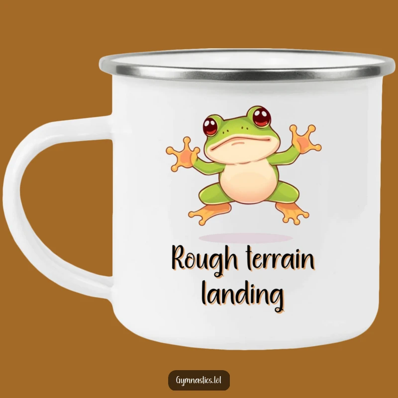 Funny Frog Camping Mug: Leap into Adventure with This Awkward Friend
