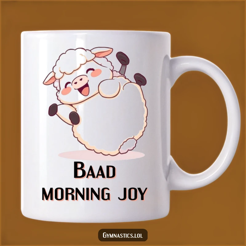 Funny Sheep Tumble Mug: Giggling Ewe's Hilarious Rolling Fun Gift