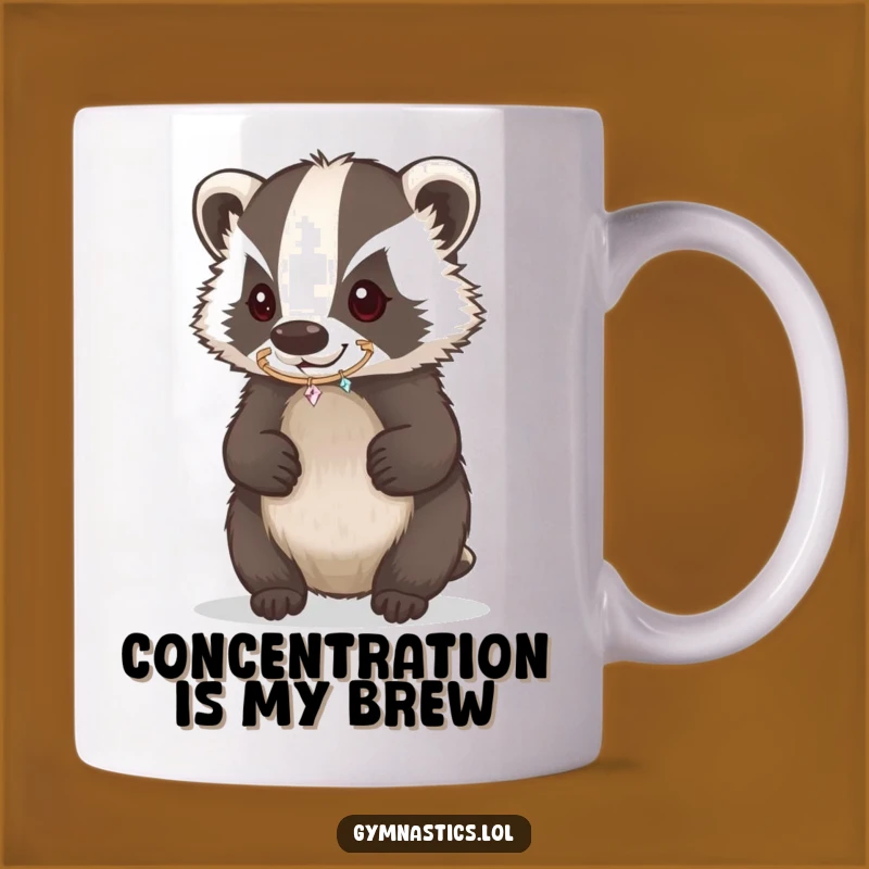 Funny Badger Hoop Nose Mug - Determined Performer Gift