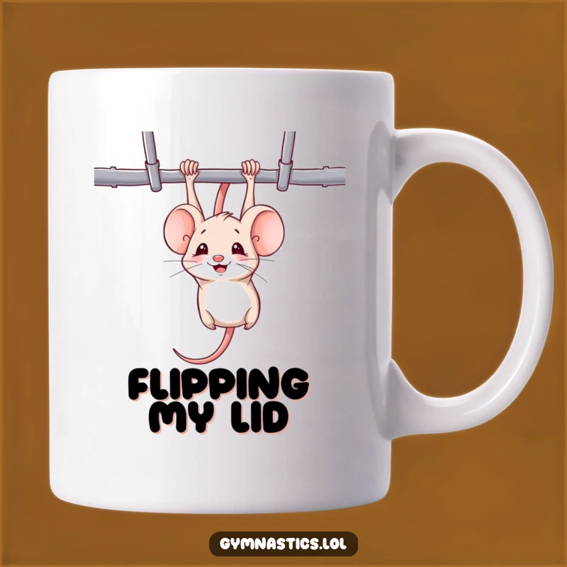 Funny Mouse Gymnast Mug - Hilarious Acrobatics Gift for Fitness Fans