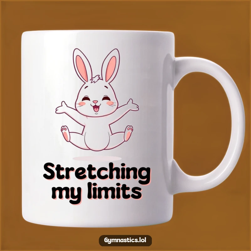 Funny Bunny Split Mug: A Hilarious Gift for Flexible Friends and Comedians