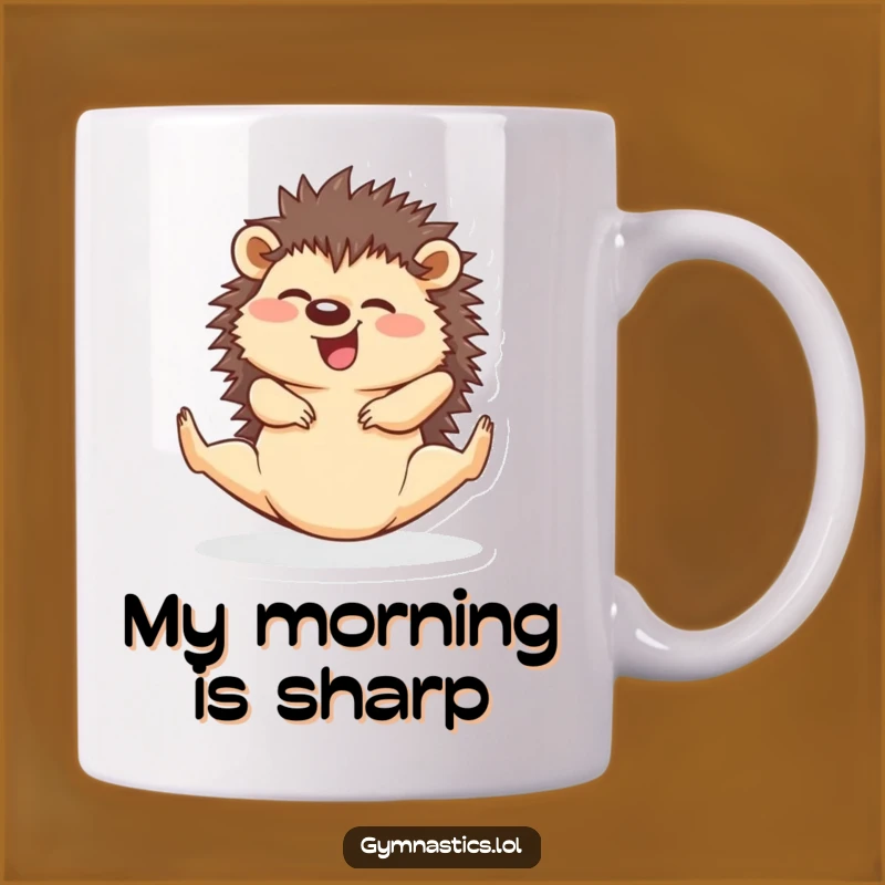 Funny Hedgehog Split Mug: Perfect Gift for Flexible Friends and Animal Lovers