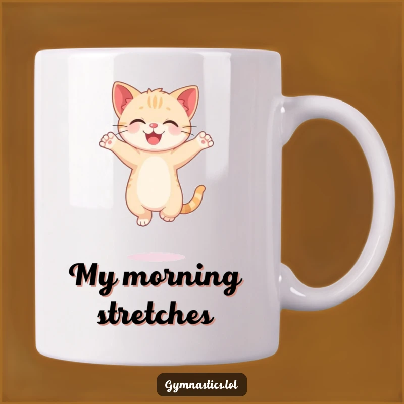 Funny Kitten Yoga Pose Mug: Adorable Cat for a Perfect Funny Gift