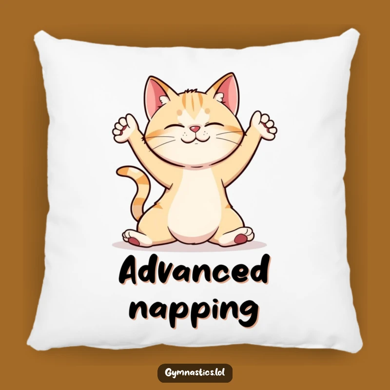 Cozy Funny Cat Yoga Pose Pillow: Add Humor to Your Home Decor