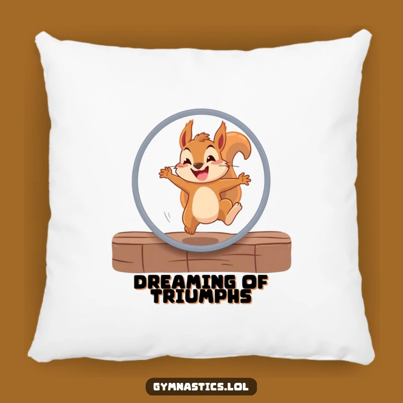 Funny Squirrel Hoop Pillow - Cozy & Hilarious Comfort Accent Gift