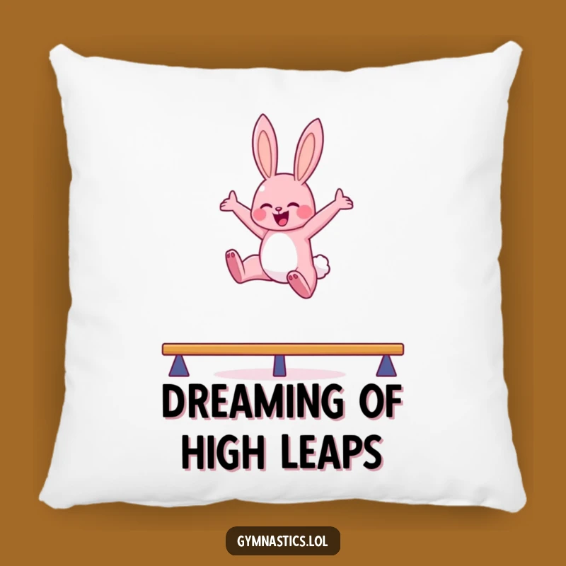 Funny Bunny Balance Beam Pillow: Cozy Comfort with a Hilarious Twist