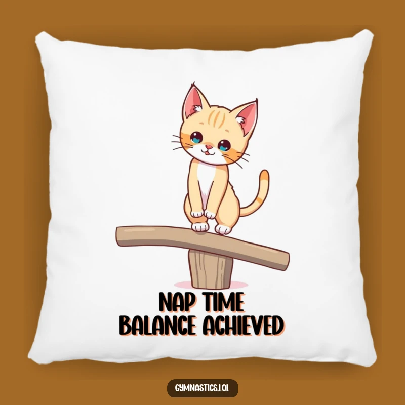 Funny Kitten Balance Pillow, Comfy & Hilarious Cat Decor Gift