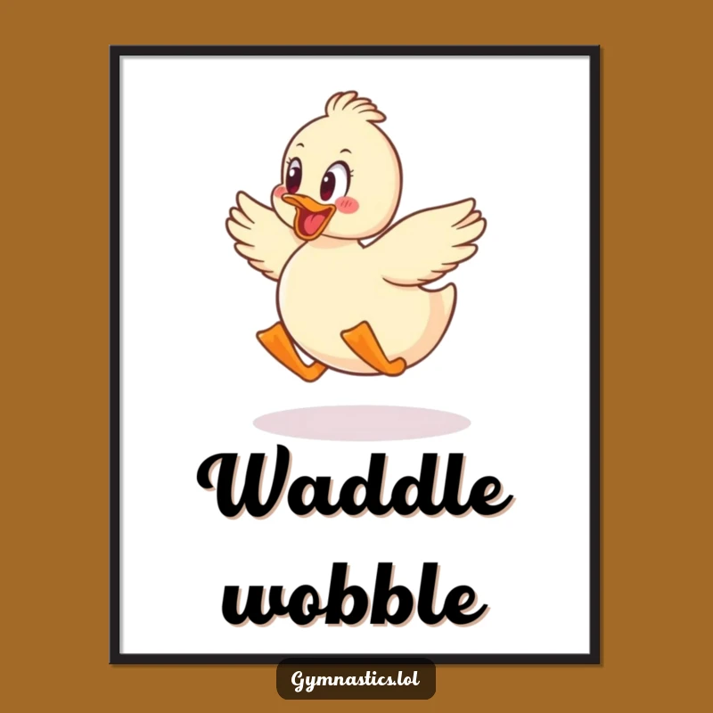 Funny Duck Jumping Digital Art: Instantly Download This Hilarious Wall Decor