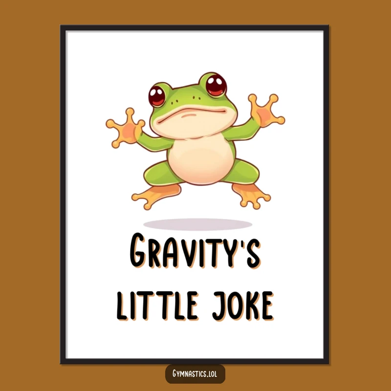 Funny Frog Leap Digital Art: Instant Awkwardness with Humorous Charm
