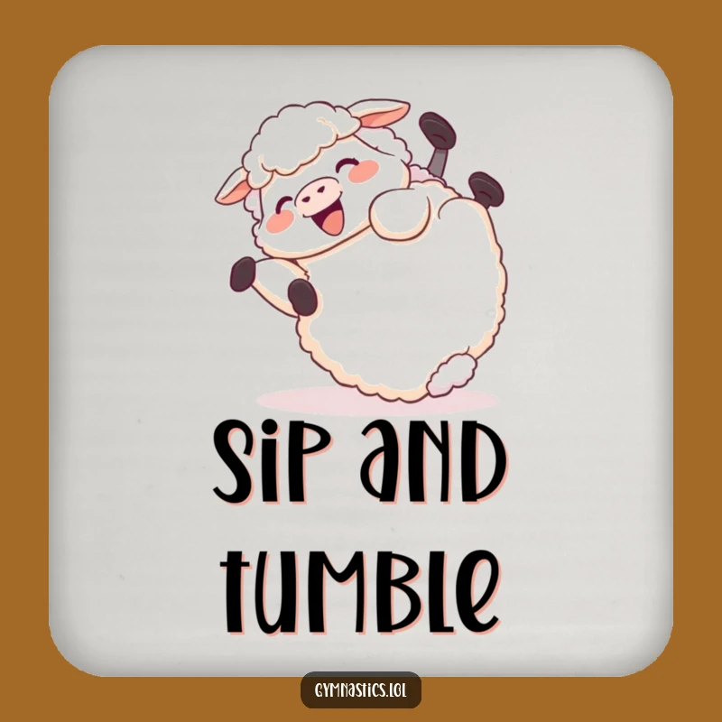 Funny Coasters: Giggling Sheep's Tumble for Tabletop Merriment