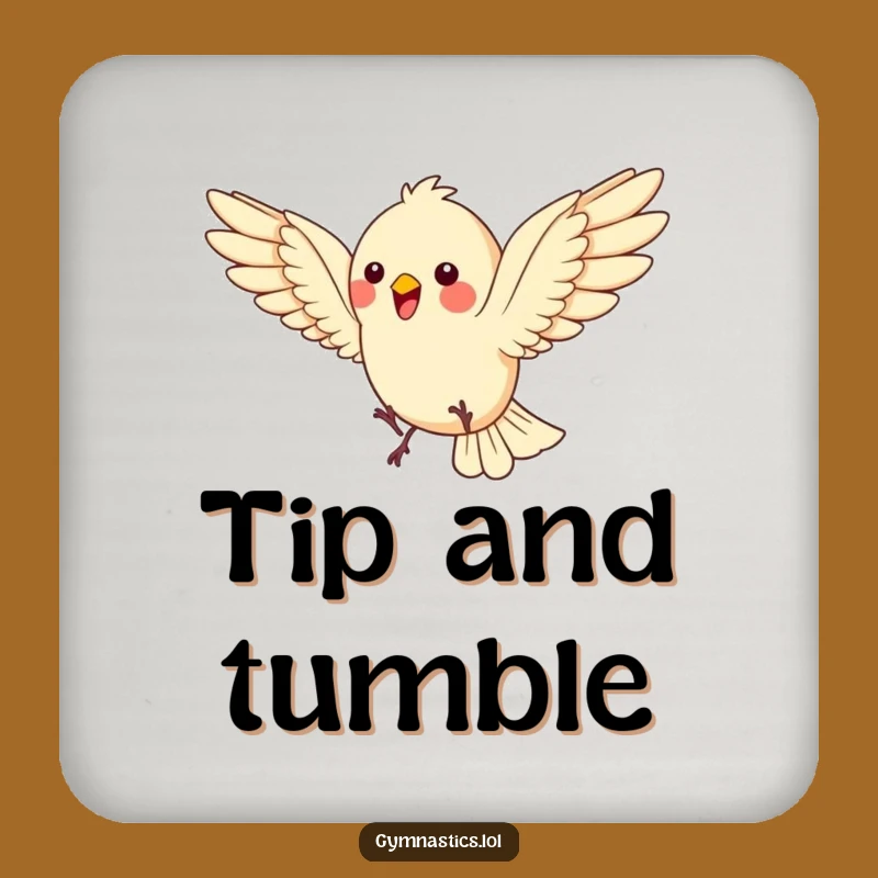 Funny Bird Somersault Coaster: Bouncing Protection with Whimsy