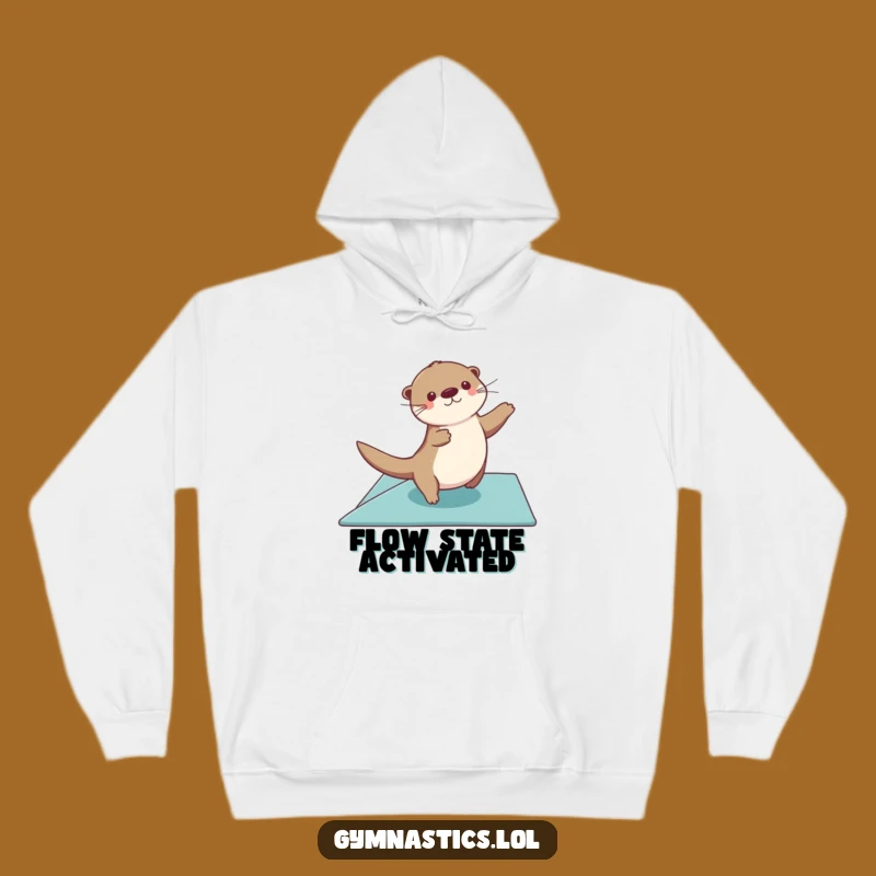 Funny Otter Gymnastics Hoodie - Cozy & Elegant Athlete Gift