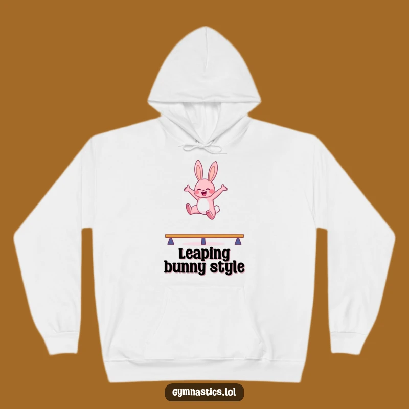 Funny Bunny Balance Beam Hoodie: Cozy and Hilarious Gift