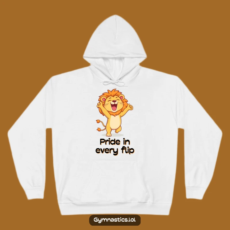 Cozy Funny Lion Hoodie: Roar Your Way Through Cold with This Handstand Design