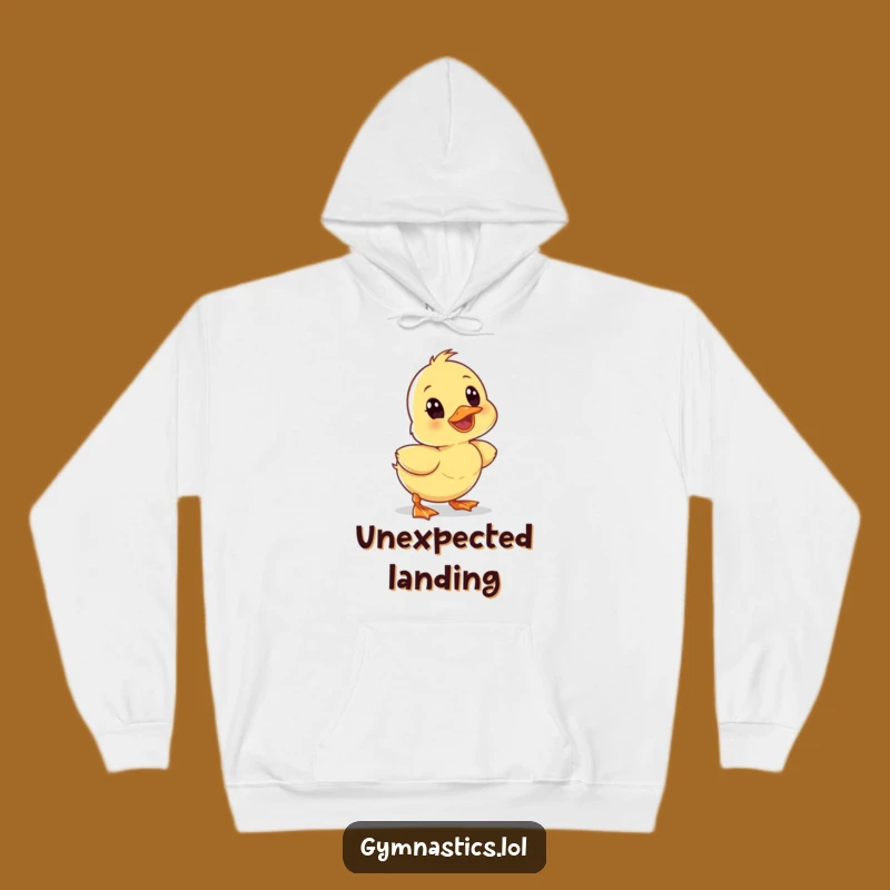 Funny Wobbly Duckling Tumble Hoodie - Cozy & Hilarious Winter Warmth
