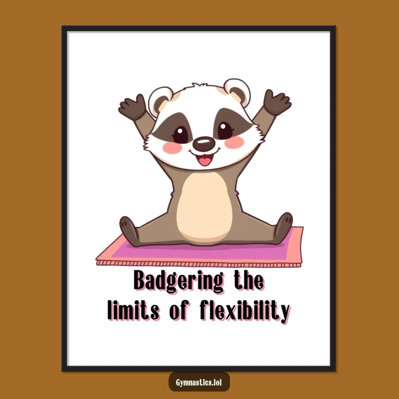 Funny Printable Wall Art: Free Downloadable Badger Split - Flexible Decor!