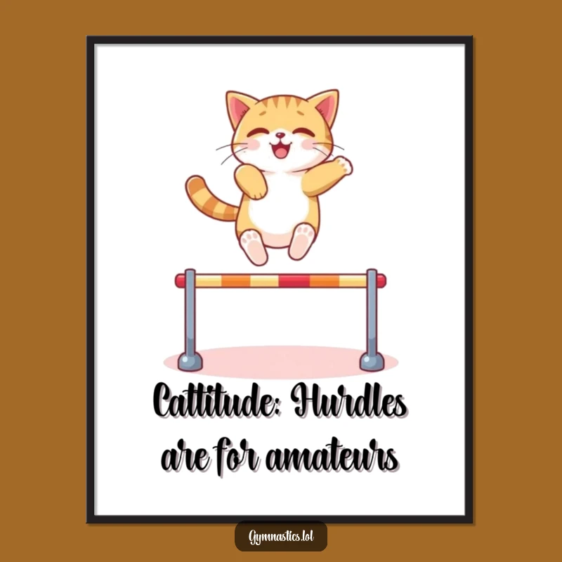 Funny Printable Wall Art: Free Downloadable Cat Leap - Agile Decor!