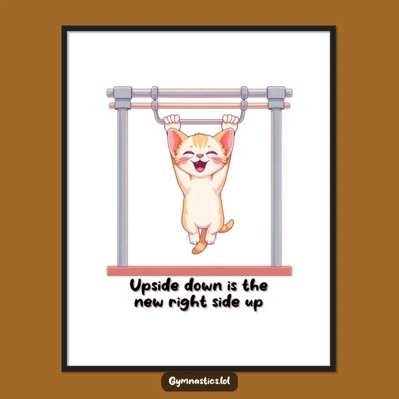 Free Printable Wall Art: Giggling Kitten Bars, Funny Downloadable Decor