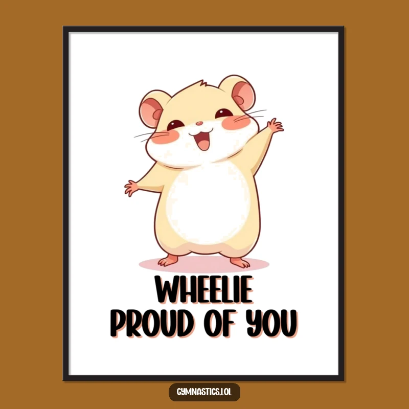Free Printable Wall Art: Hamster Cartwheel - Hilarious Downloadable Decor
