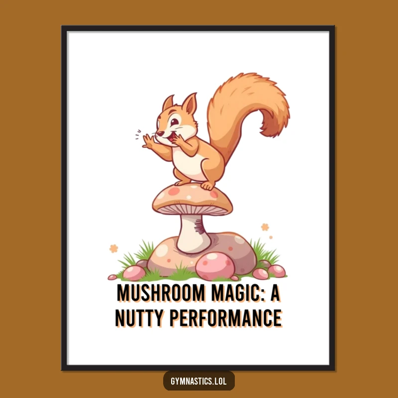 Free Printable Wall Art: Hilarious Squirrel Somersaults for Quirky Home Decor