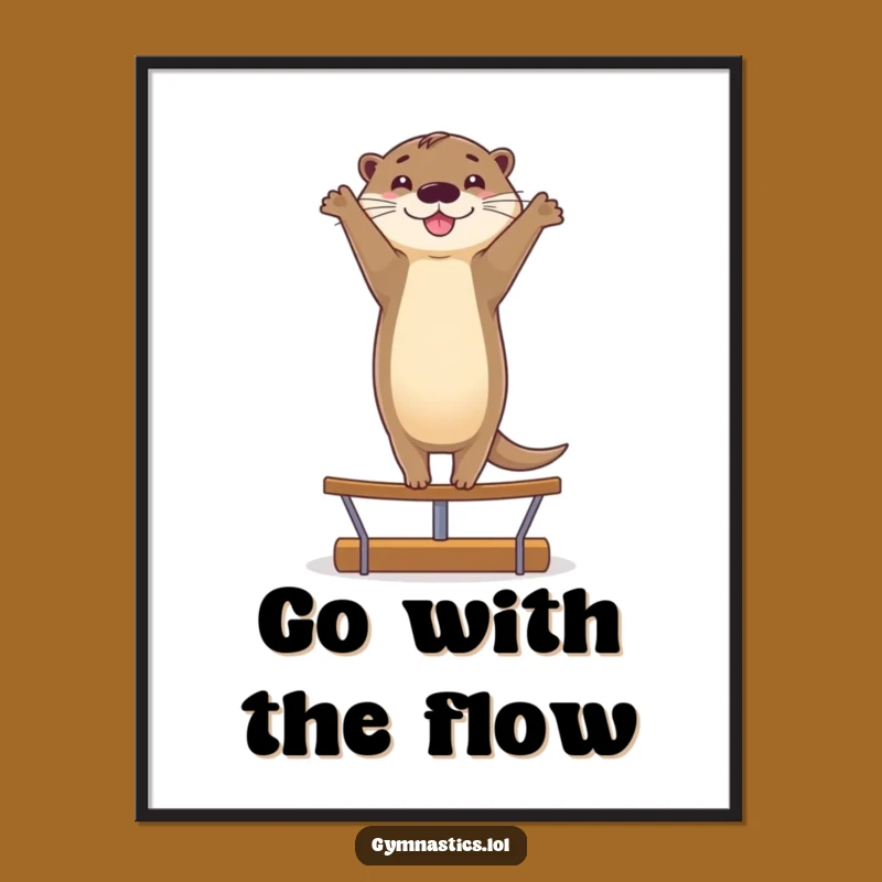 Free Printable Otter Wall Art - Funny Downloadable Decor for a Whimsical, Balanced Space