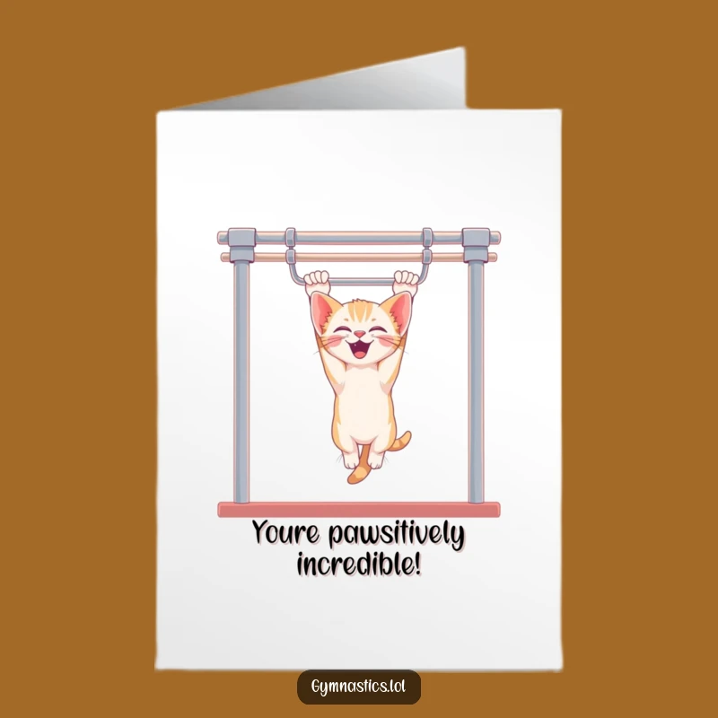 Free Printable Congrats Card: Giggling Kitten Bars, Humorous Downloadable Gift