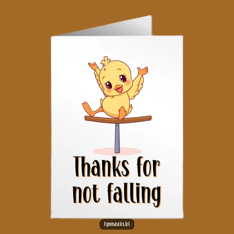 Free Printable Thank You Card: Giddy Duckling's Thanks - Funny Downloadable Gift