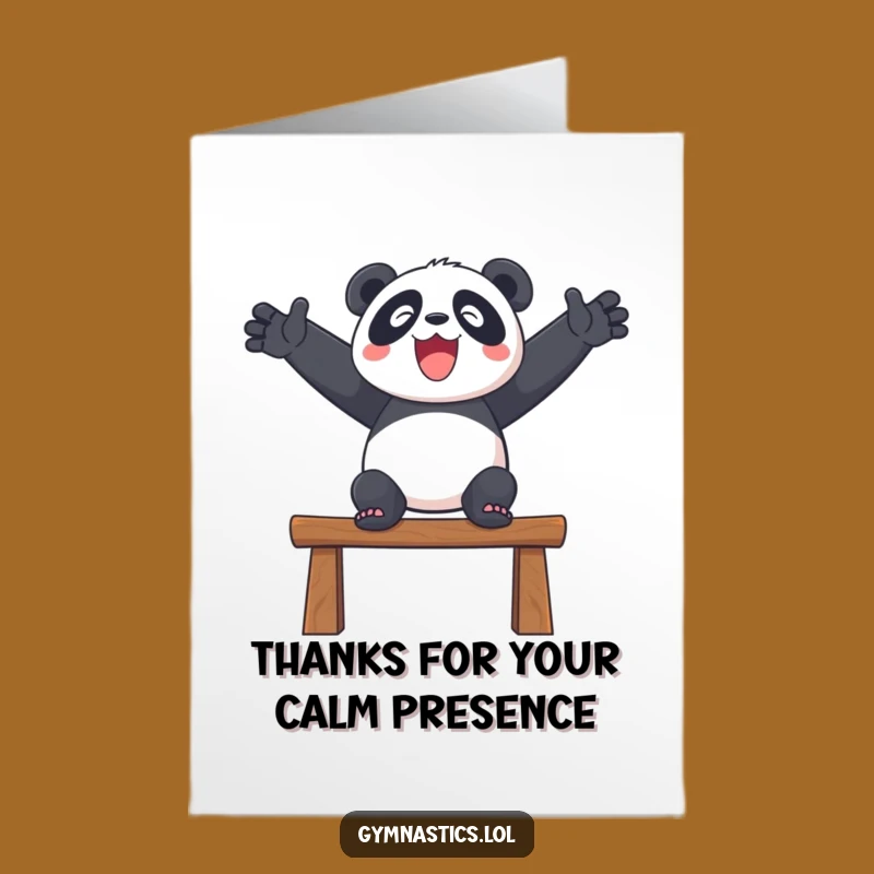 Free Printable Thank You Card: Grateful Panda for Your Support!