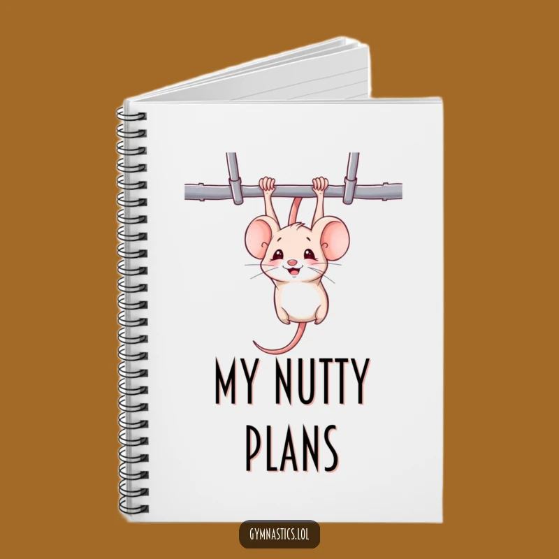 Funny Mouse Gymnast Notebook - Hilarious Journal for Fitness Fans