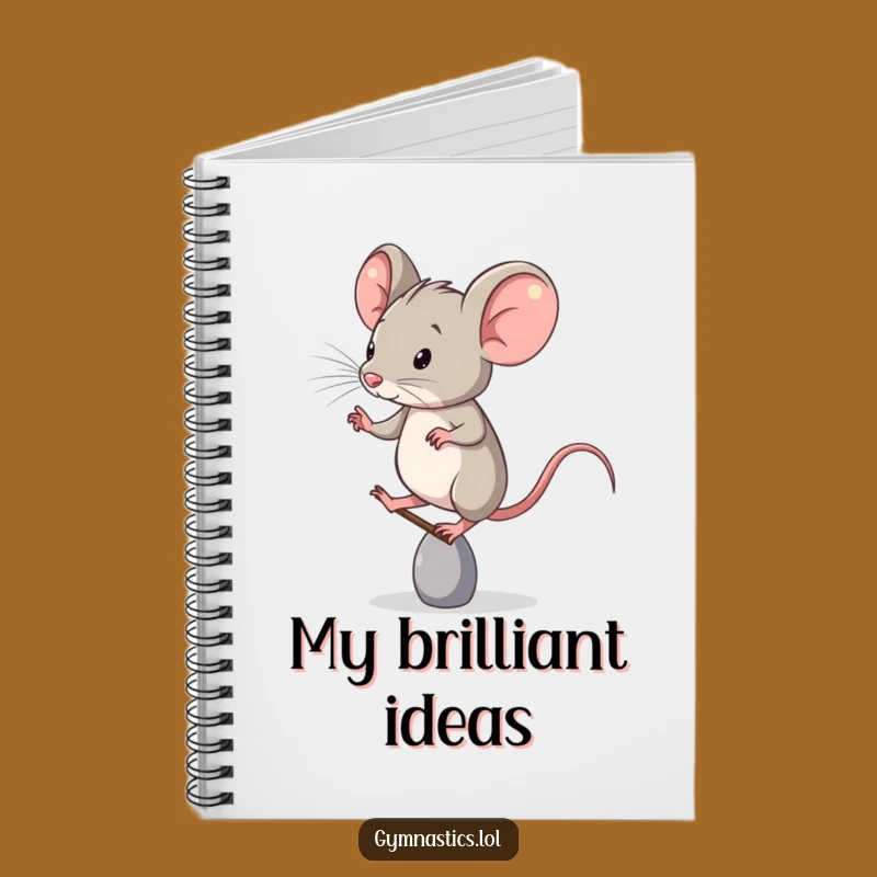 Funny Notebook: Determined Mouse's Toe Balance for Journaling Humor