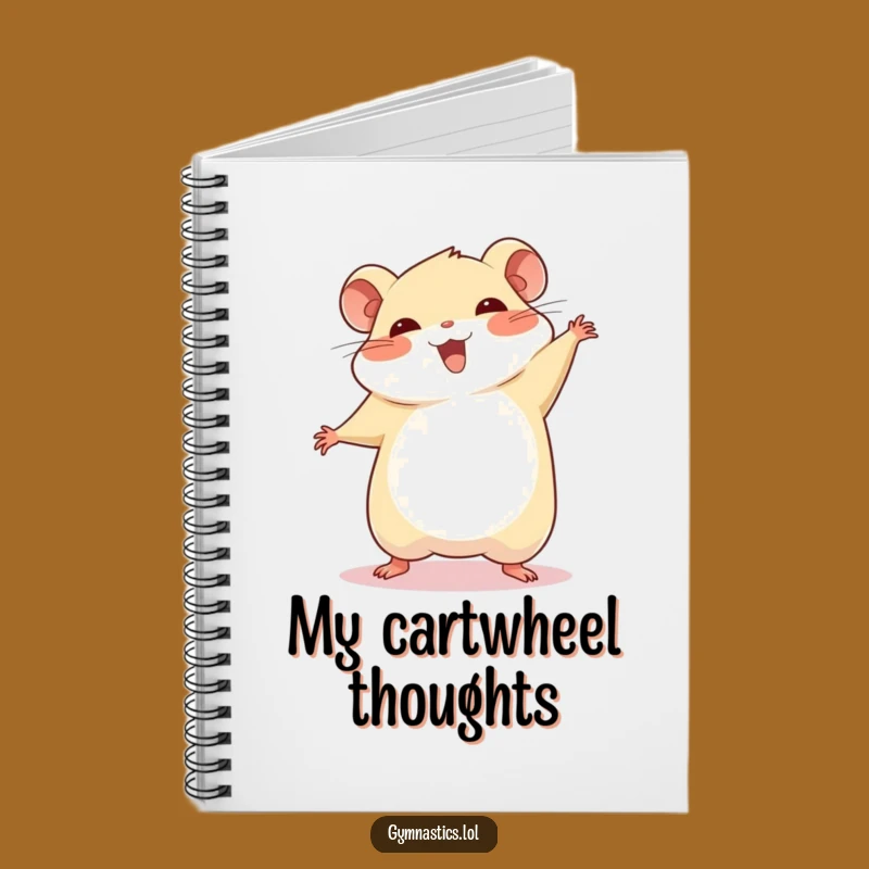 Funny Hamster Cartwheel Notebook: Jot Down Wins with Proud Style!