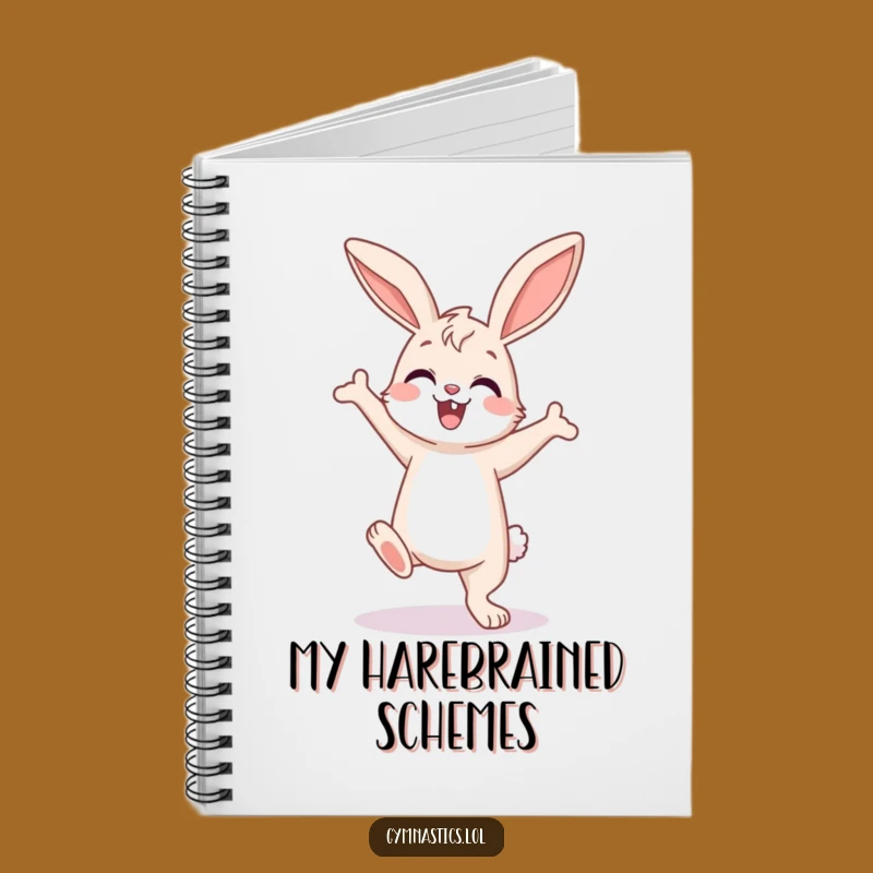 Funny Bunny Notebook: Enthusiastic Handstand Journal for Inspired Thoughts