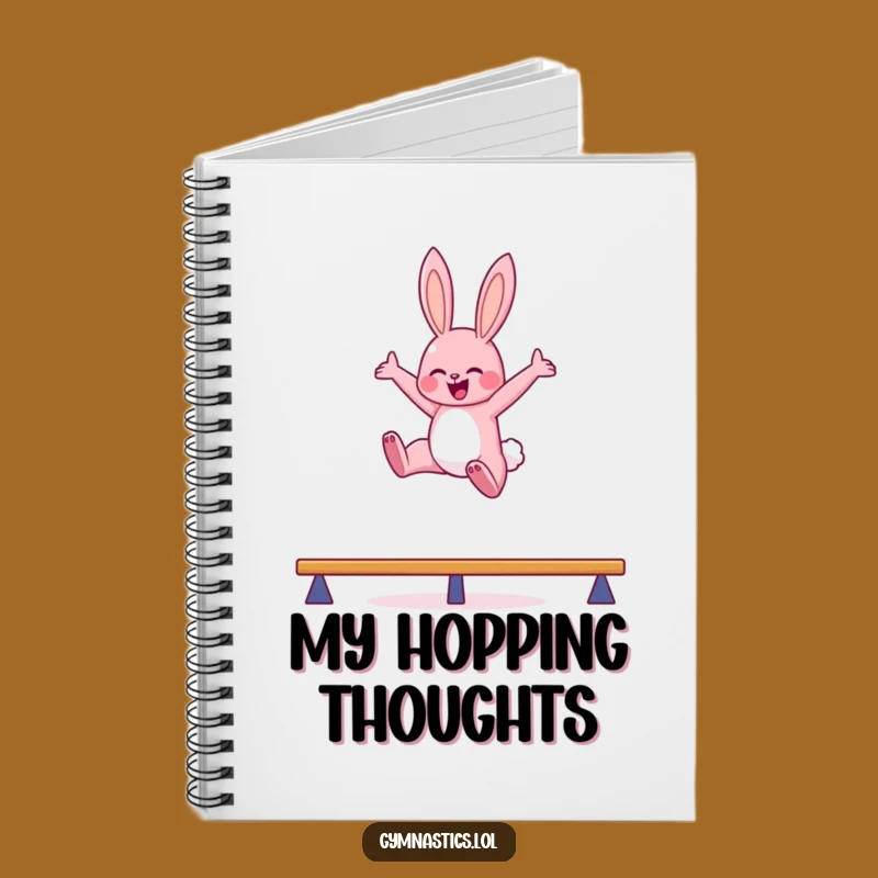 Funny Bunny Balance Beam Notebook: Jot Down Energetic Notes