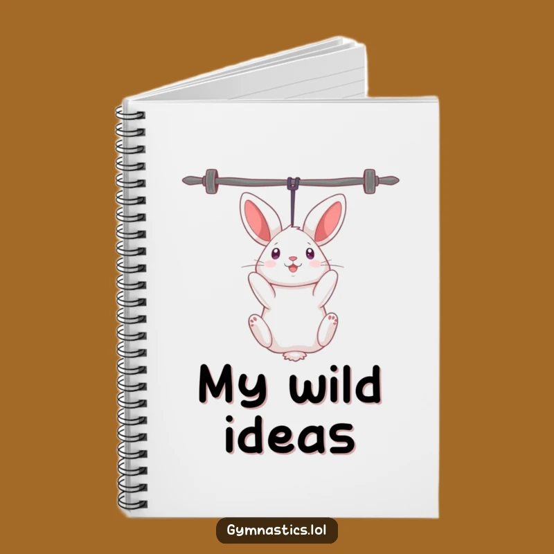 Funny Rabbit Uneven Bars Notebook: Jot Down Your Curious Thoughts