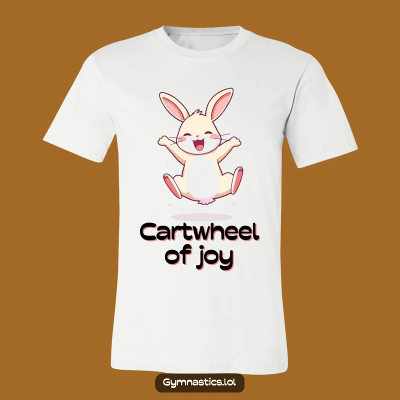 Funny Bouncy Rabbit Cartwheel T-Shirt - Gift for Joyful Souls