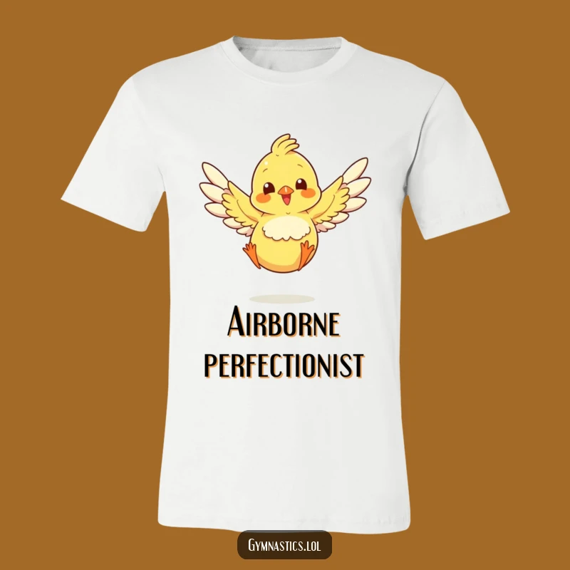 Funny Chick Landing Jump T-Shirt: Wear Your Joyful Landing with This Hilarious Tee