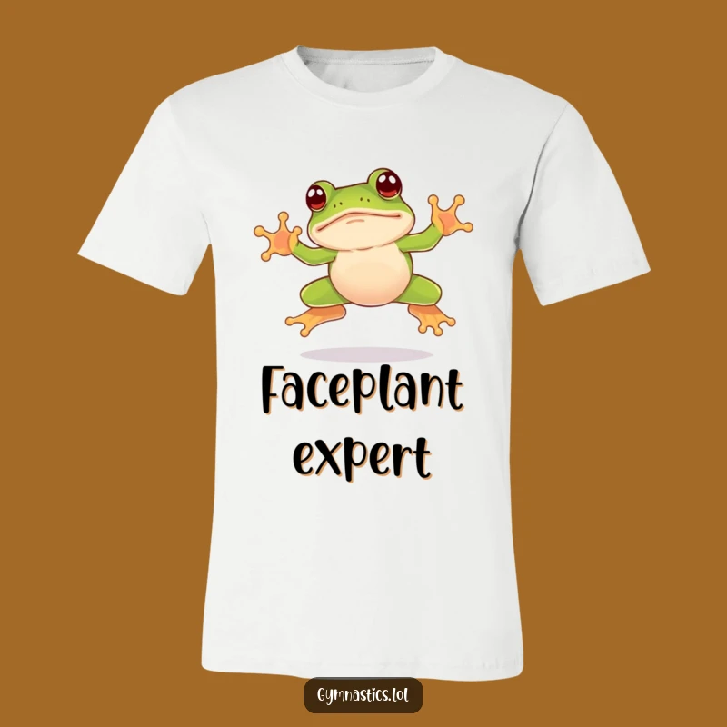 Funny Frog Leap T-Shirt: Wear Your Clumsy Charm with This Awkward Design