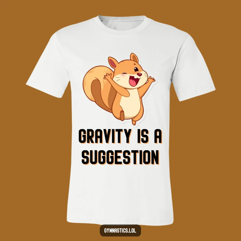 Funny Squirrel T-Shirt - Playful Somersault Tee, Awesome Funny Gift for Grins