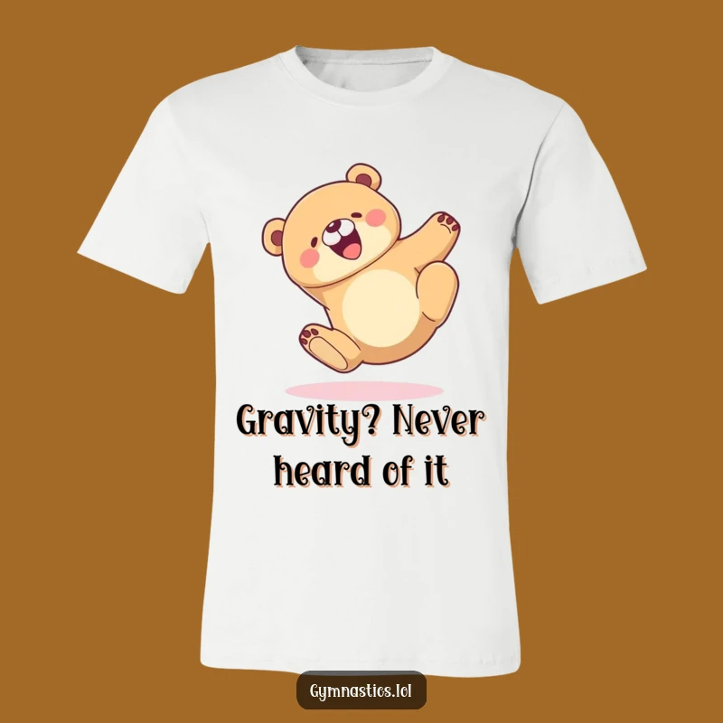 Funny Bear Tumble T-Shirt: Joyful Bear Landing Gracefully, Ultimate Funny Gift