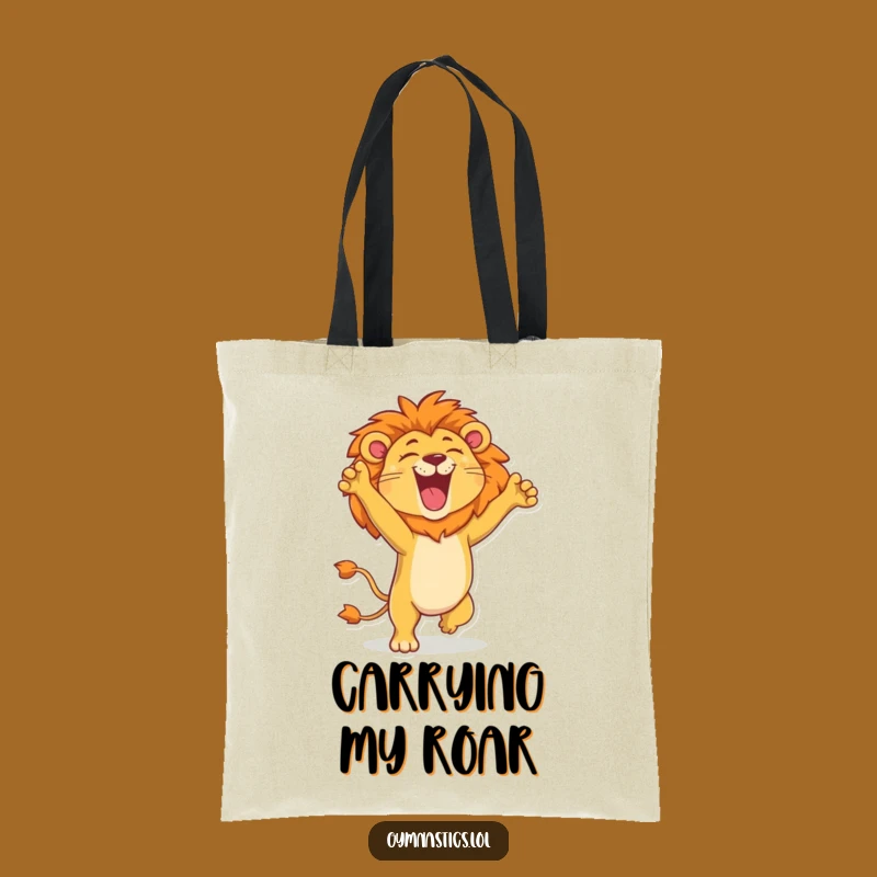 Funny Lion Handstand Tote Bag: Carry Your Pride with This Roaring Companion