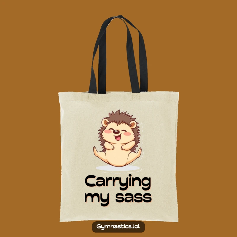 Funny Hedgehog Split Tote Bag: Carry Your Essentials with This Hilarious Accessory