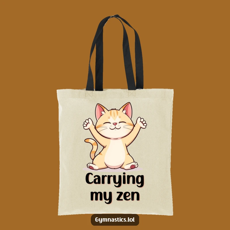 Funny Cat Yoga Pose Tote Bag: Carry Your Essentials with This Hilarious Accessory