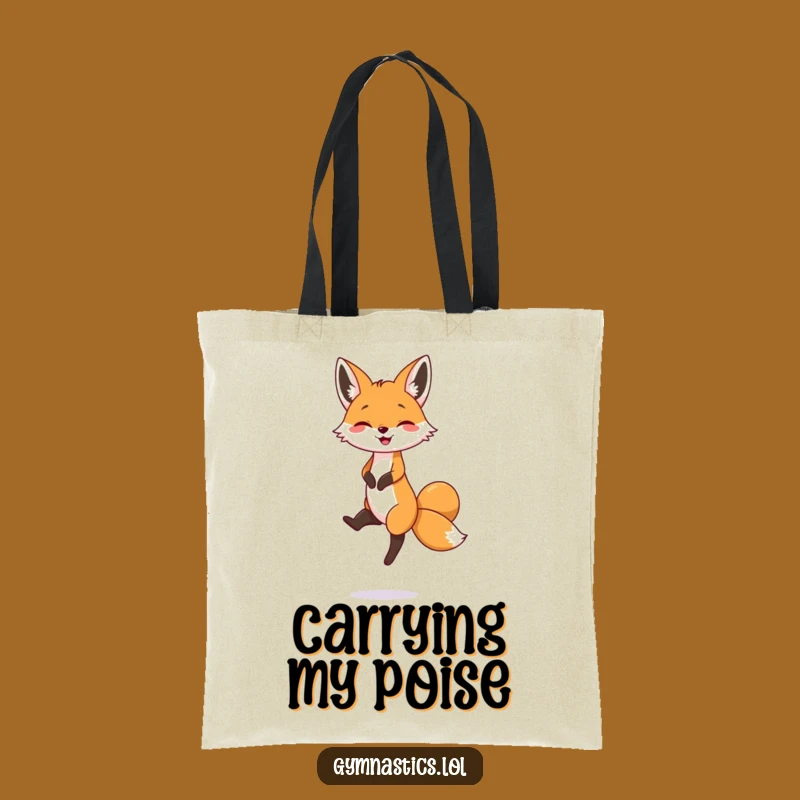 Funny Fox Balance Tote Bag: Quirky & Practical Funny Gift Idea