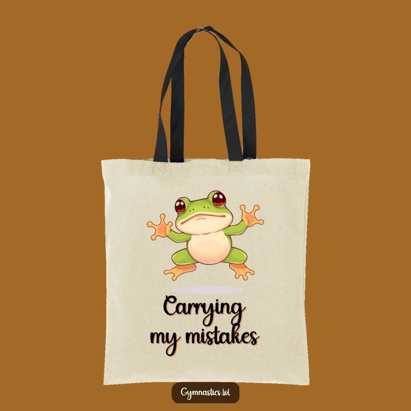 Funny Frog Leap Tote Bag: Carry Your Awkwardness with This Hopping Companion